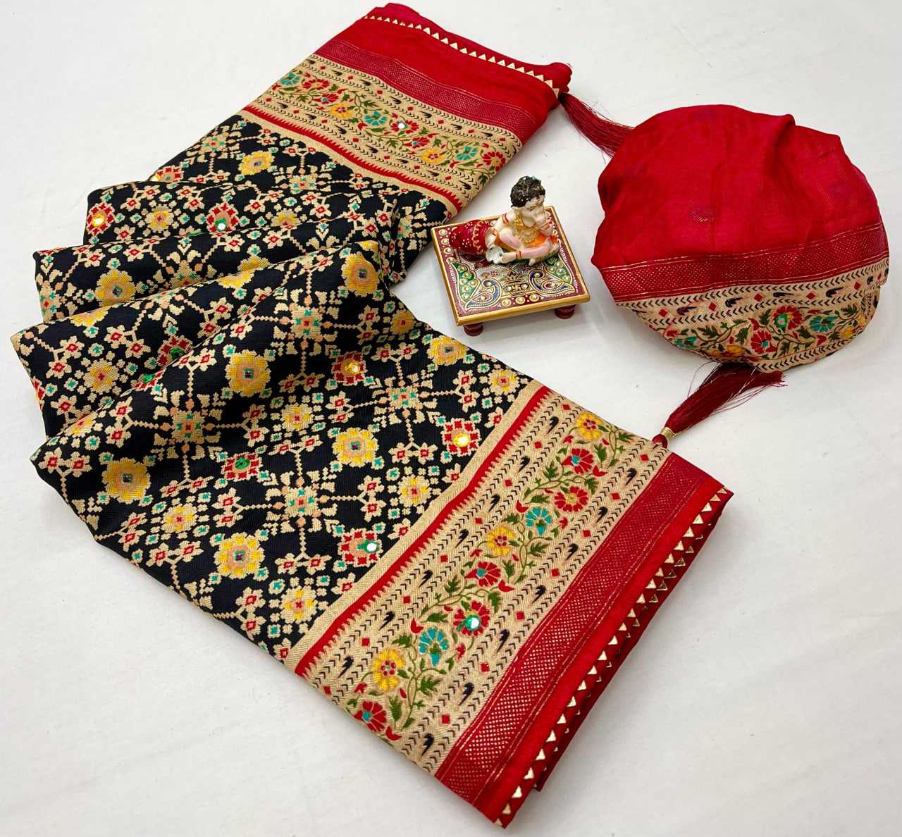 Ynf Pashmina KESH729 ASHIKA Sarees Festive Collections Wholesale Leheriya Sarees Silk Sarees Sarees With Blouse Manufacturer- Kapda Export