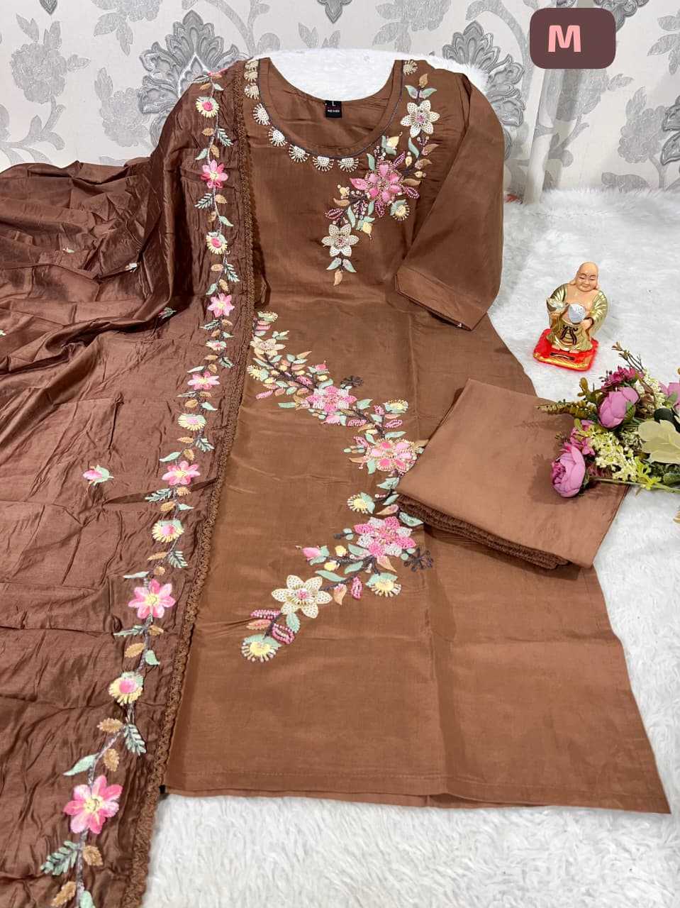 Ynf Premium Silk KESH594 SATISFACTION Kurti Couple Wear Wholesale Designer Kurtis Embroidered Kurtis Silk Kurtis Manufacturer- Kapda Export