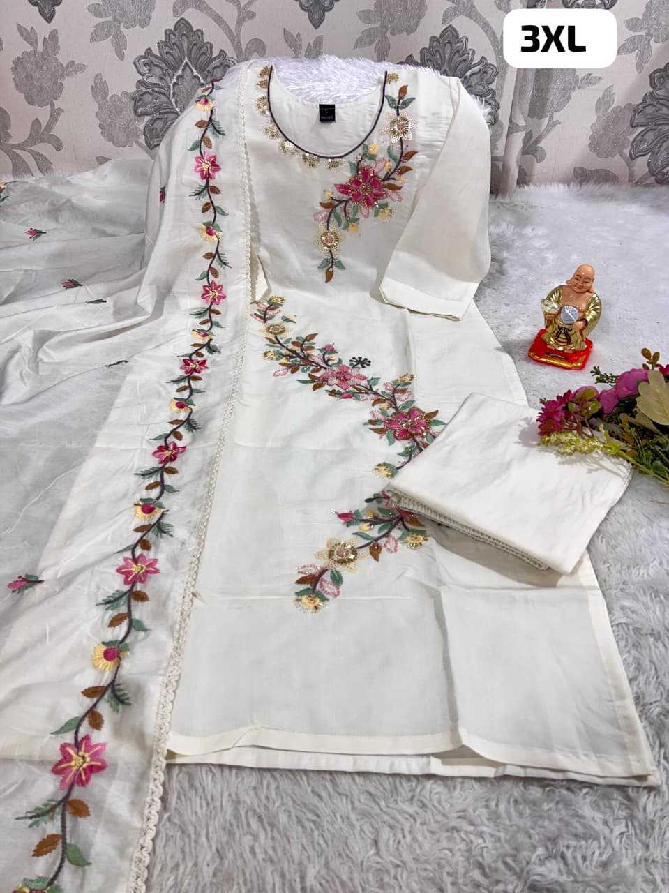 Ynf Premium Silk KESH594 SATISFACTION Kurti Couple Wear Wholesale Designer Kurtis Embroidered Kurtis Silk Kurtis Manufacturer- Kapda Export