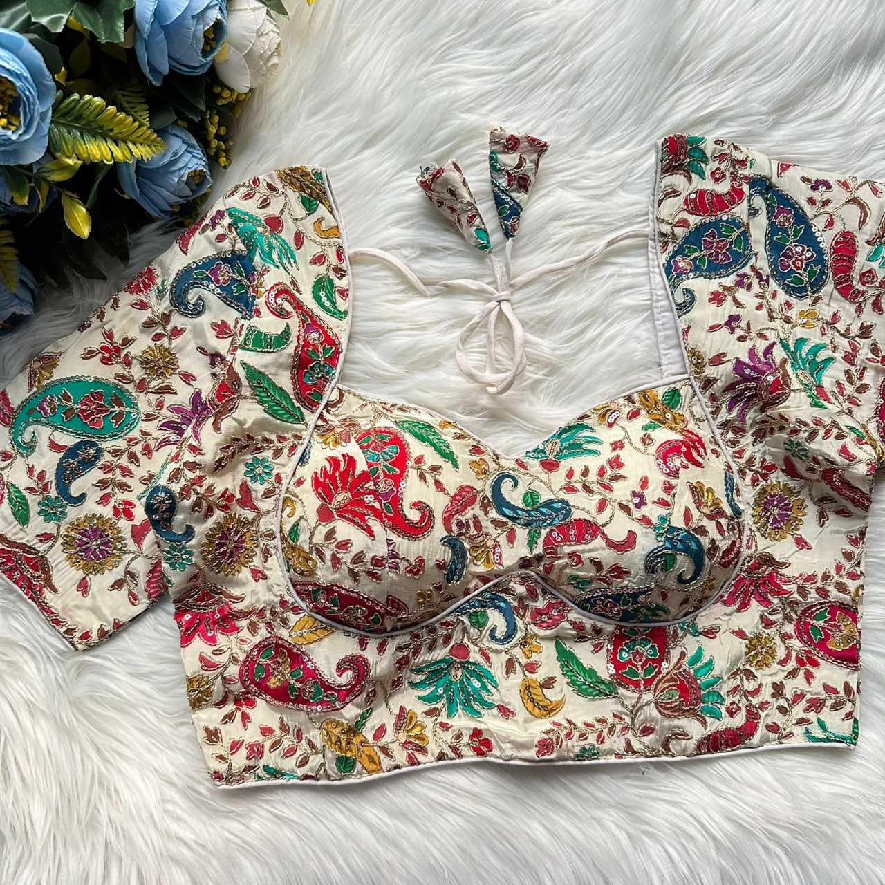 Ynf Pure Cotton KESH426 MUMTAZ BLOUSE Readymade Blouses Festive Collections Wholesale Printed Blouse Cotton Blouse Fashion Blouse Manufacturer- Kapda Export