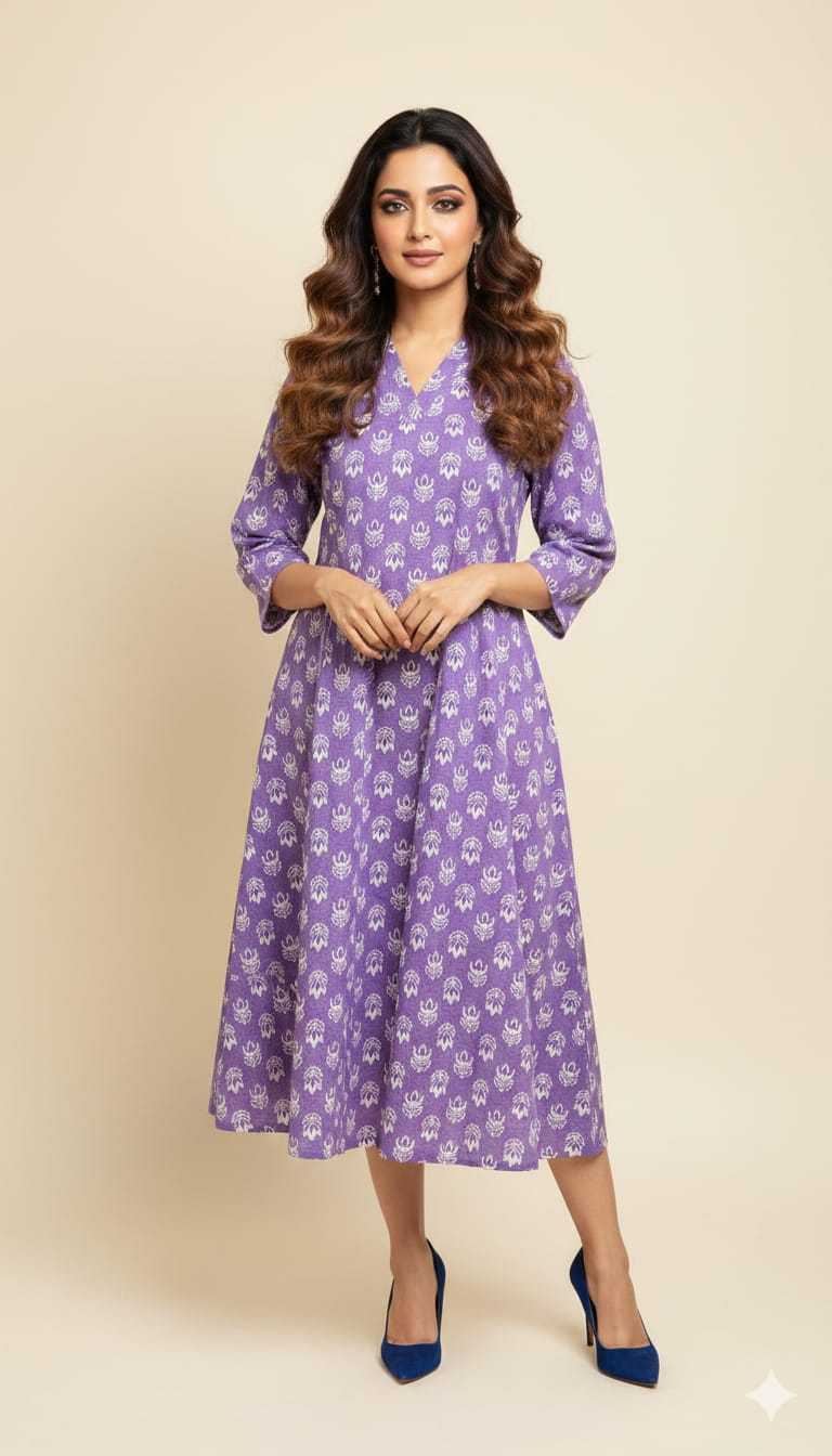 Ynf Pure Cotton KESH585 One Suits & Dresses Wholesale Designer Suits A-Line Dresses Printed Dresses Manufacturer- Kapda Export