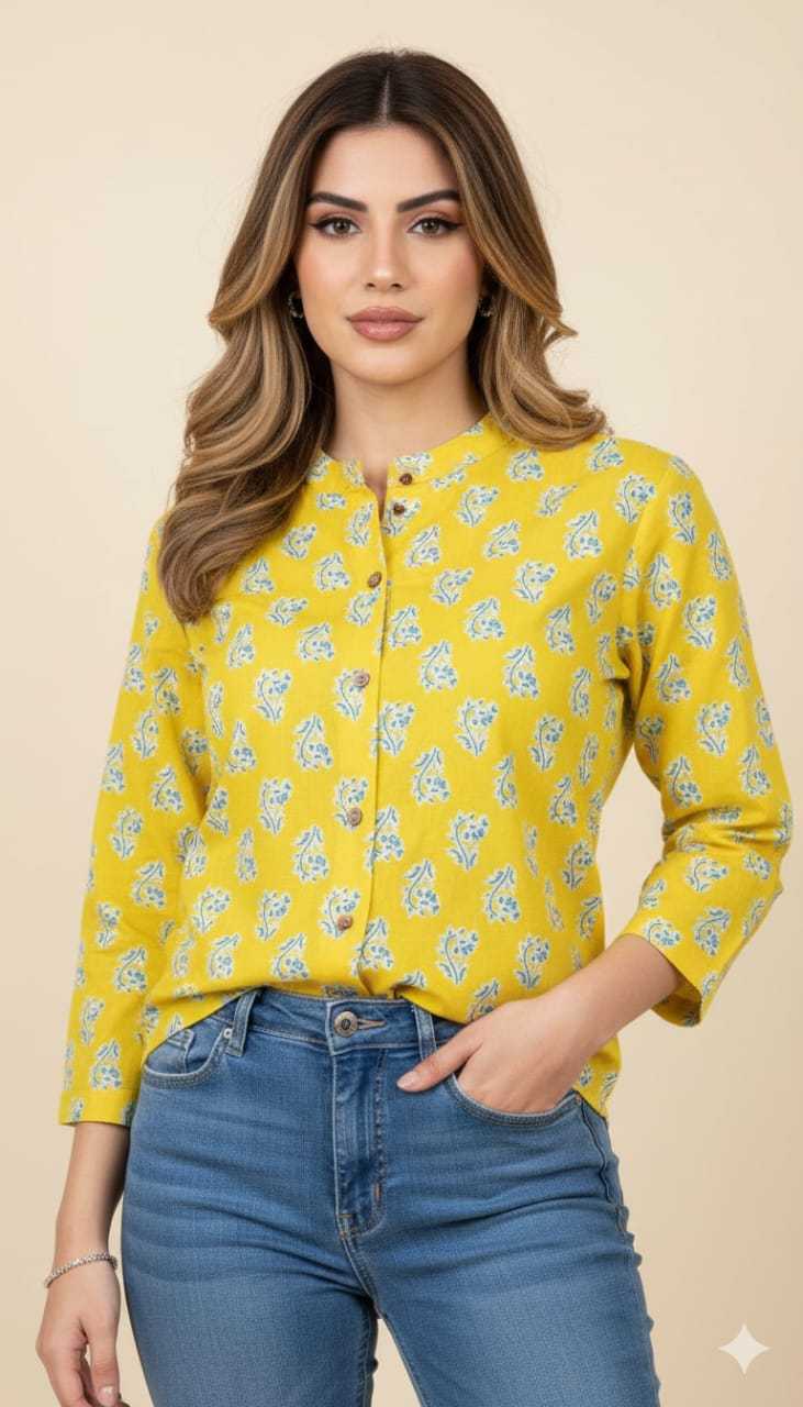 Ynf Pure Cotton KESH585 season Western Wears Wholesale Women Shirts Manufacturer- Kapda Export