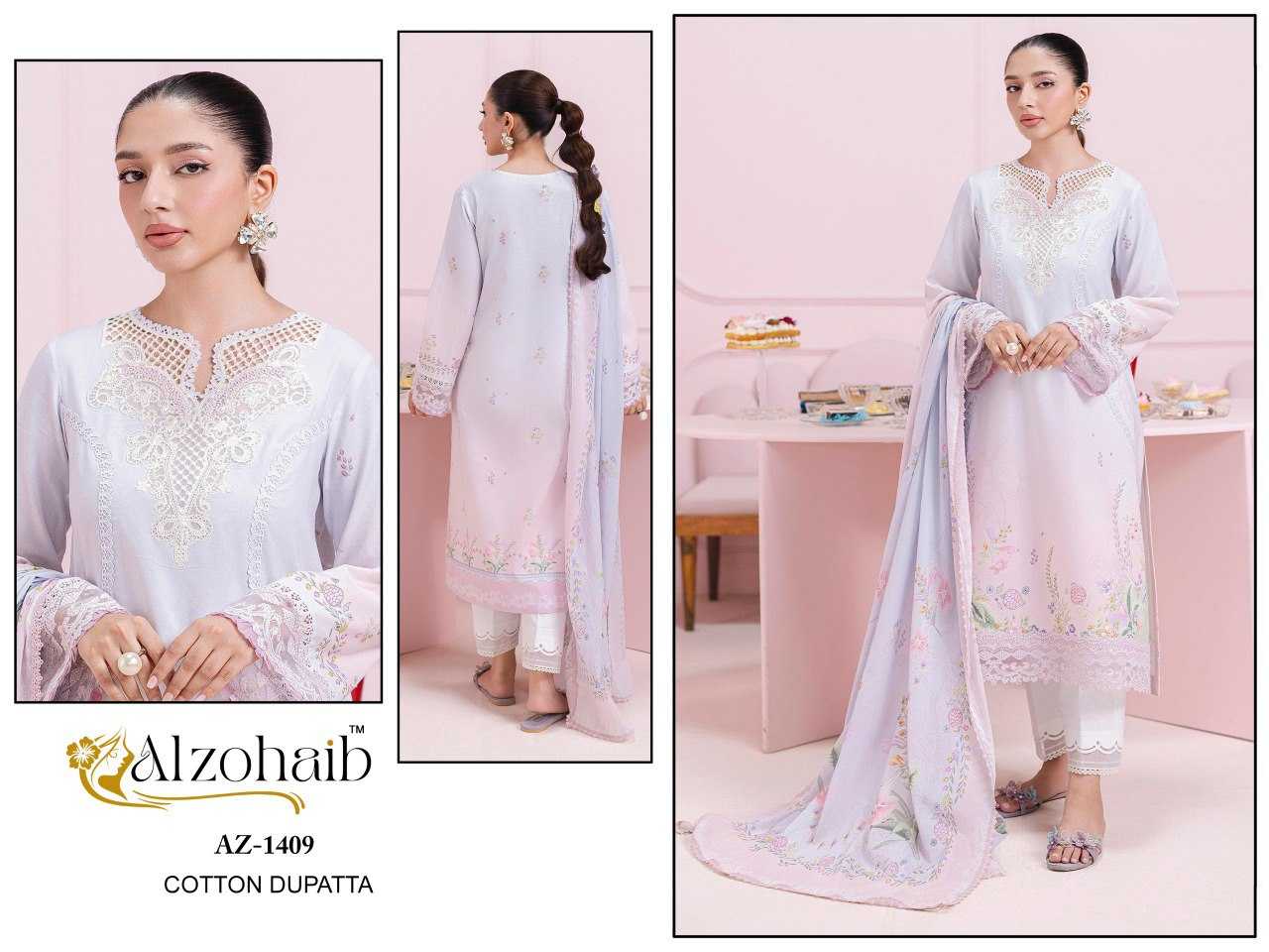 Ynf Pure Cotton KESH677 ALZOHAIB Suits & Dresses Wholesale Ladies Suits Embroidery Suits Casual Dresses Manufacturer- Kapda Export