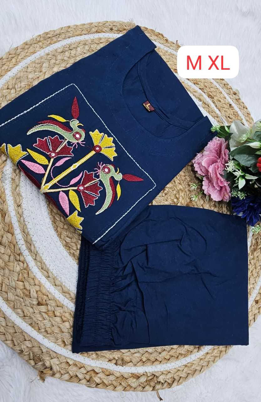 Ynf Pure Cotton KESH720 COORD Kurti Wholesale Mirror Work Kurti Embroidered Kurtis Kurti With Palazzo Manufacturer- Kapda Export