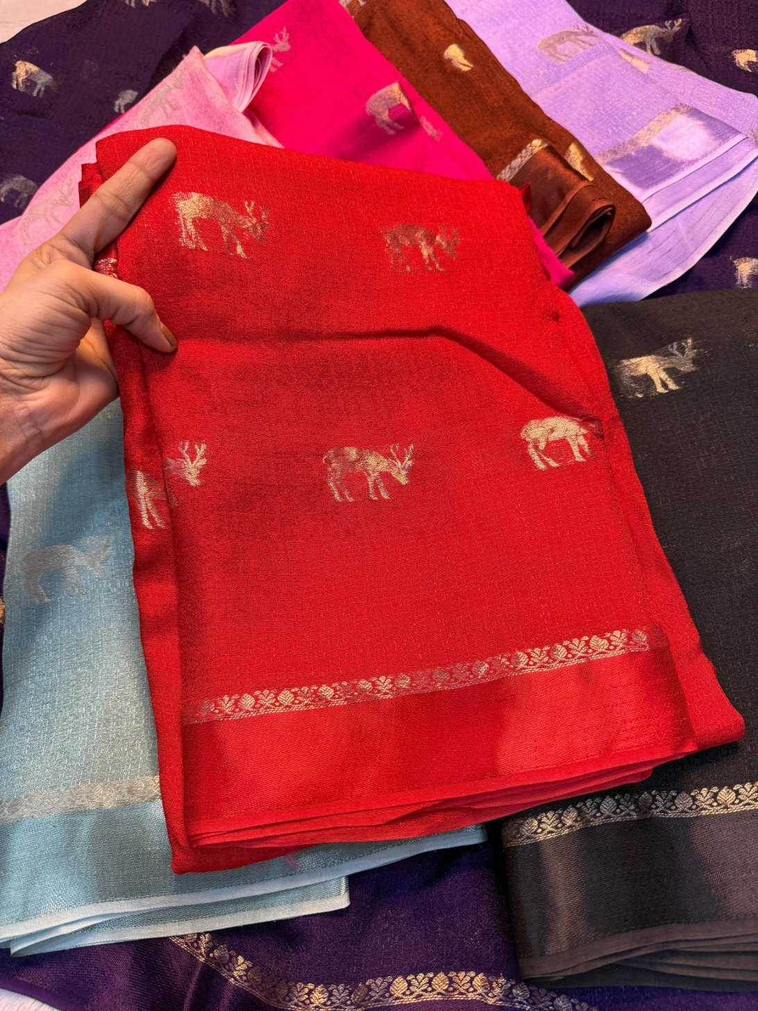 Ynf Pure Viscos KESH604 satin patta Sarees Wholesale Jute Sarees Jacquard Saree Viscose Saree Manufacturer- Kapda Export