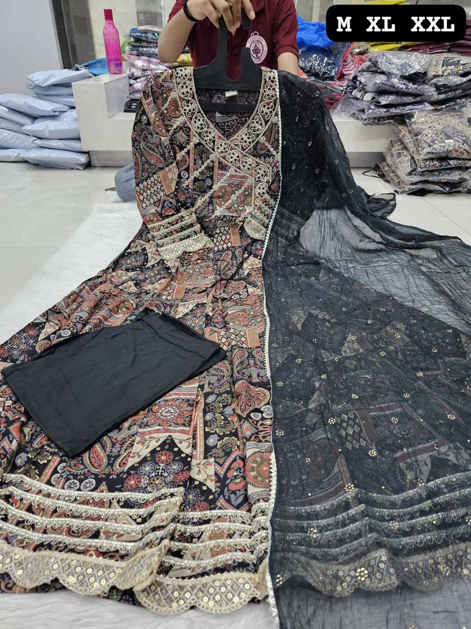 Ynf Rayon KESH720 Designer Gowns Wholesale Embroidery Gowns Anarkali Gown Designer Gowns Manufacturer- Kapda Export