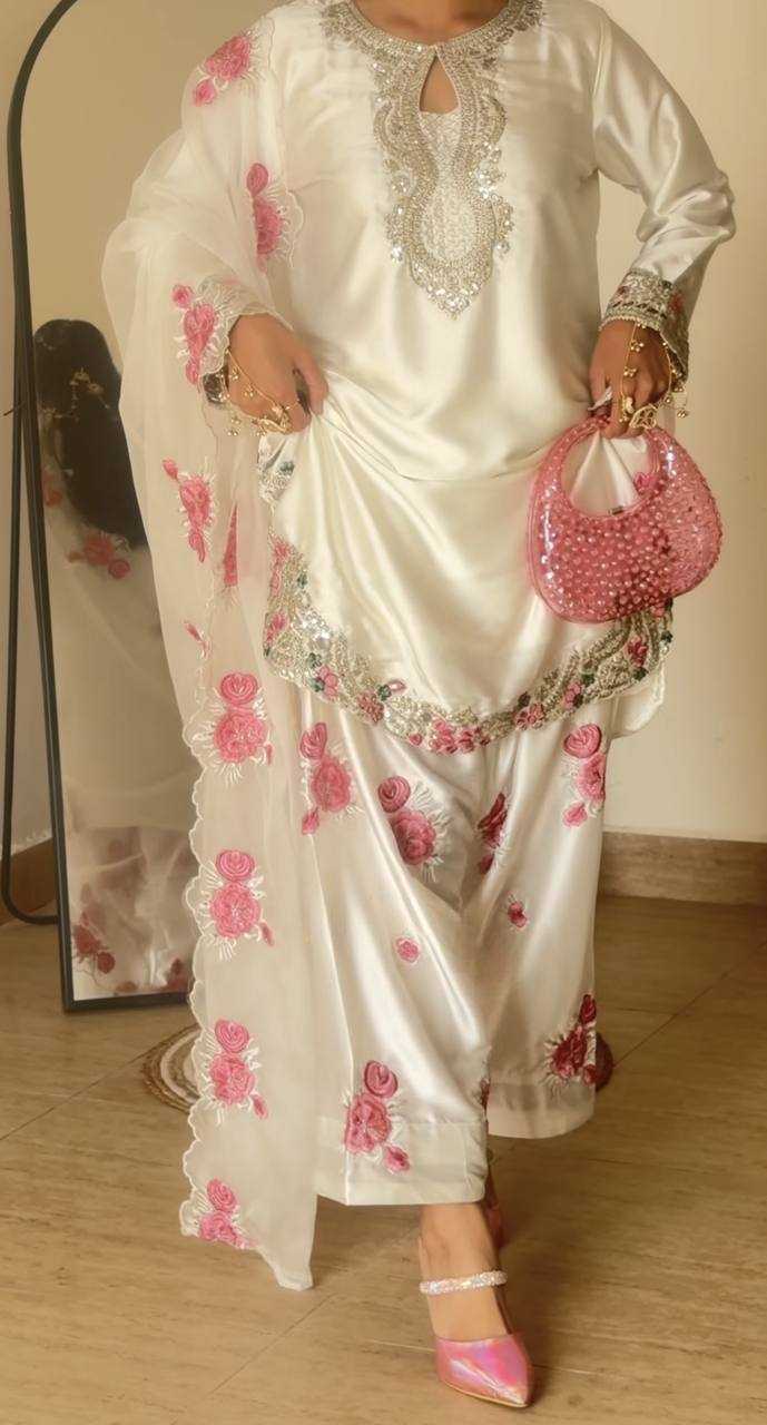 Ynf Satin KESH515 3081 Suits & Dresses Wholesale Embroidery Suits Wedding Suits Designer Suits Manufacturer- Kapda Export