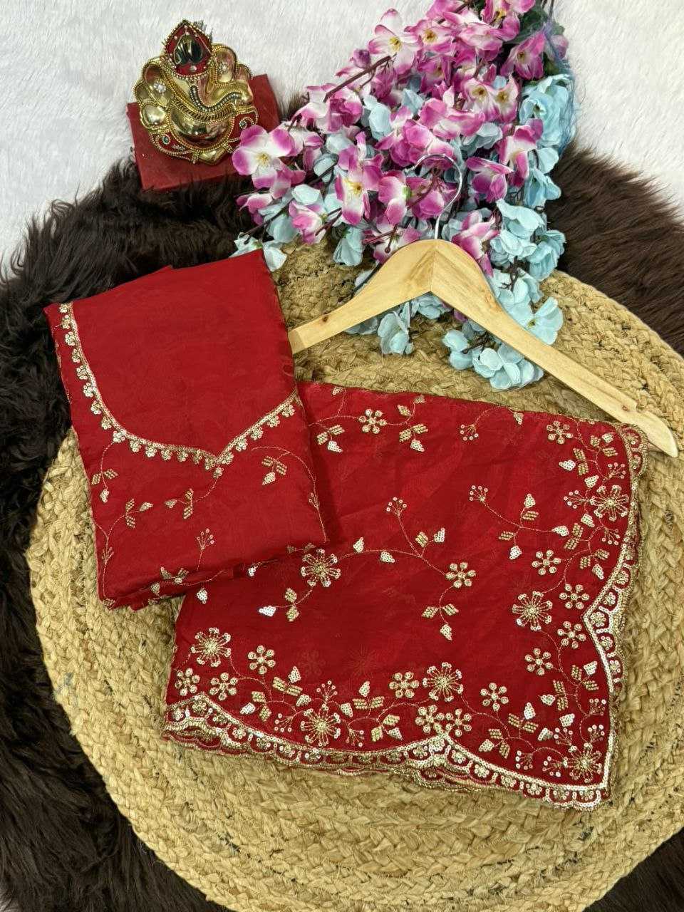 Ynf Satin KESH588 SHREE Sarees Wholesale Embroidered Sarees Sequins Work Saree Satin Sarees Manufacturer- Kapda Export