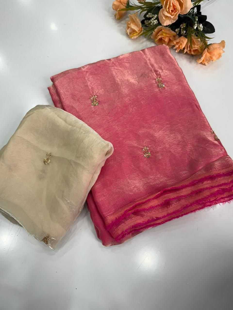 Ynf Satin Silk KESH547 Dual Shad Sarees Wholesale Sequence Sarees Work Sarees Embroidered Sarees Manufacturer- Kapda Export