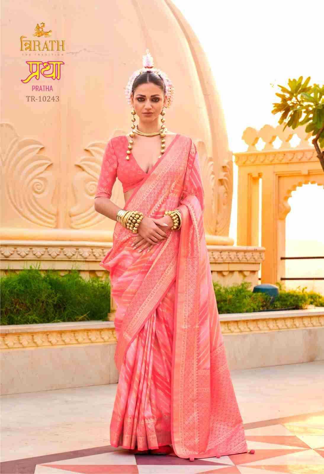 Ynf Silk KESH113 Trirath-Pratha Sarees Festive Collections Wholesale Printed Sarees Silk Sarees Sarees With Blouse Manufacturer- Kapda Export