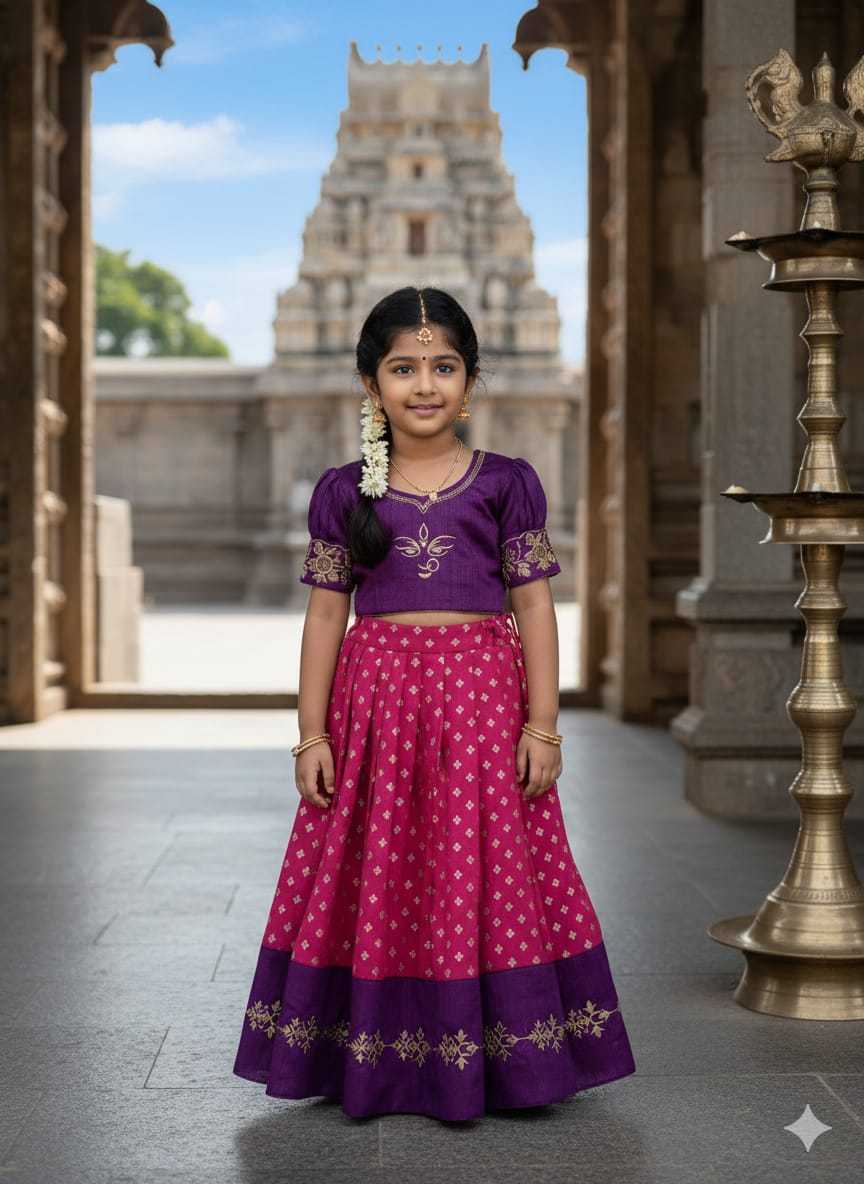 Ynf Silk KESH505 MAAMATA Kids Wear Wholesale Kids Lehenga Kids Lehenga Choli Baby Girl Lehenga Manufacturer- Kapda Export