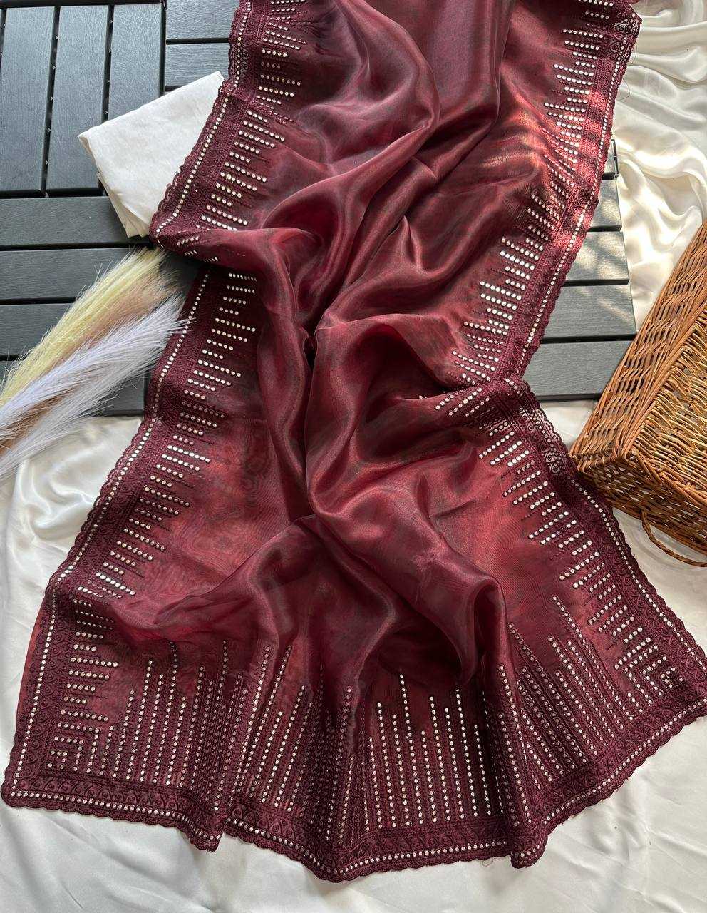 Ynf Silk KESH568 Dia Sarees Wholesale Printed Sarees Embroidered Sarees Gota Work Saree Manufacturer- Kapda Export