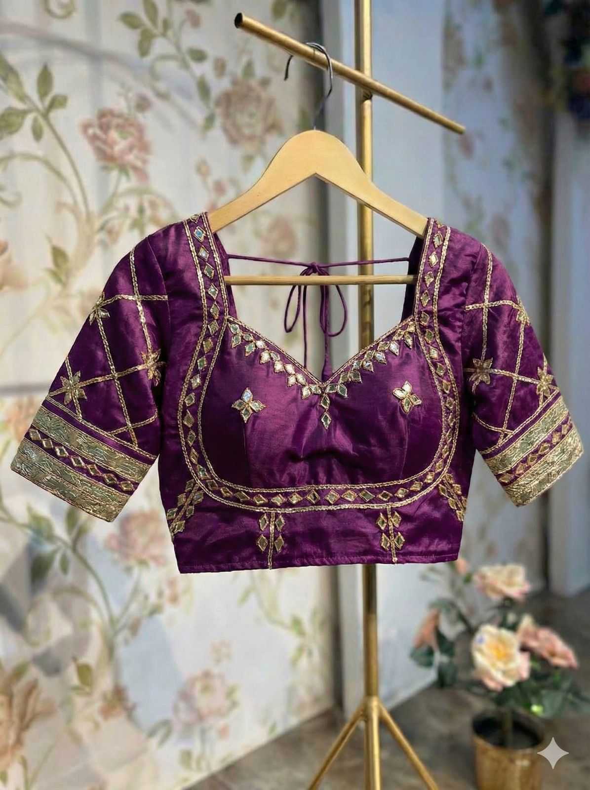 Ynf Silk RIN102 chest Readymade Blouses Wholesale Designer Blouse Embroidered Blouses Fashion Blouse Manufacturer- Kapda Export