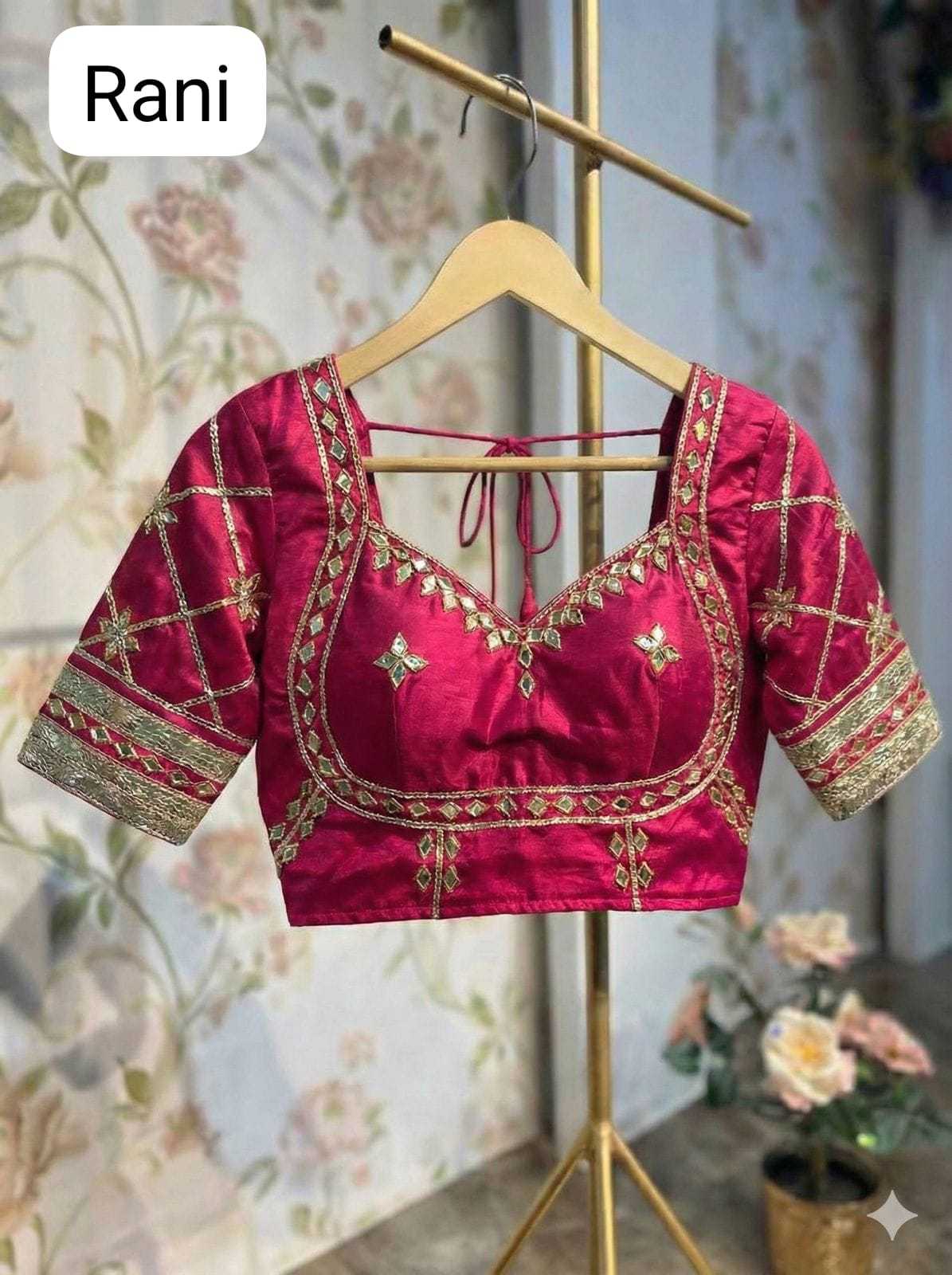 Ynf Silk RIN102 chest Readymade Blouses Wholesale Designer Blouse Embroidered Blouses Fashion Blouse Manufacturer- Kapda Export