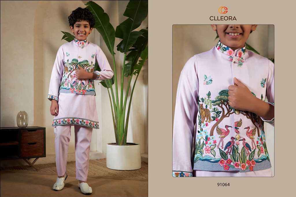 Ynf Silk Viscose KESH481 CLLEORA ROYAL 91061 Kids Wear Wholesale Kids Traditional Outfits Kids Kurta Pajama Kids Festive Wear Manufacturer- Kapda Export