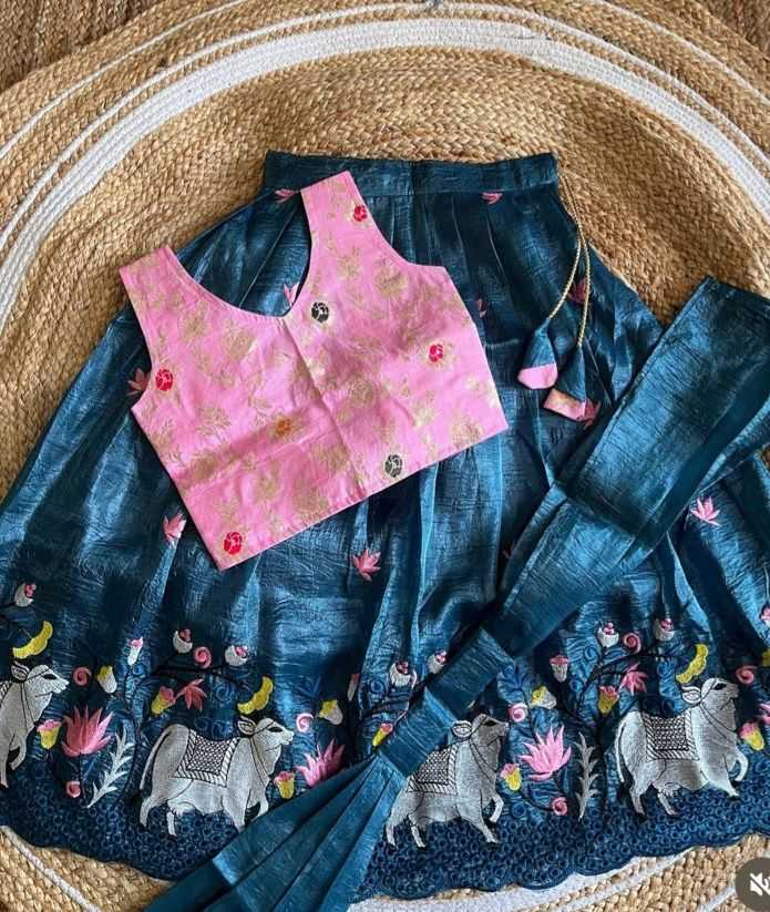 Ynf Soft Gold Crush RIN235 135 Kids Wear Festive Collections Wholesale Kids Lehenga Kids Lehenga Choli Kids Party Wear Ethnic Manufacturer- Kapda Export