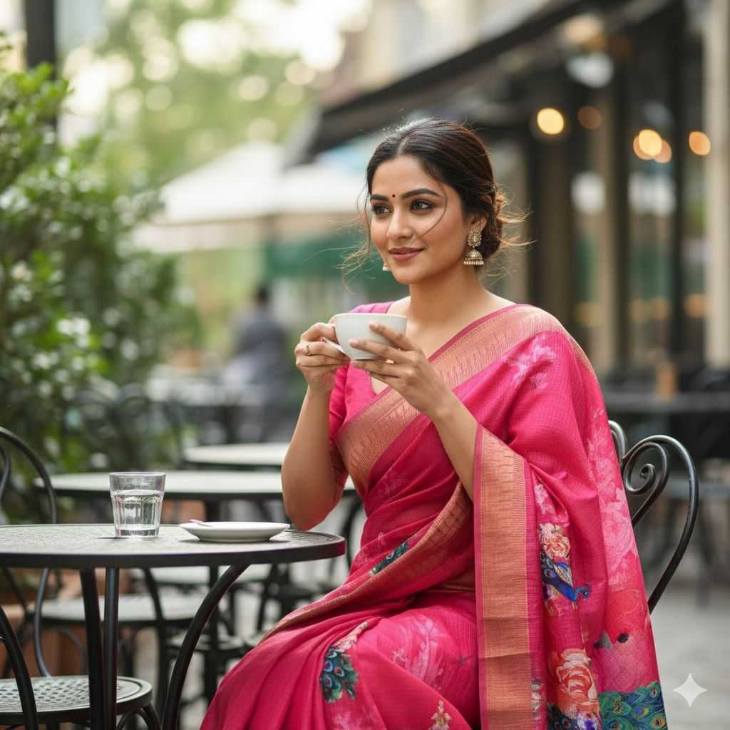 Ynf Soft Kota KESH716 MALAI Sarees Wholesale Printed Sarees Festive Sarees Kora Sarees Manufacturer- Kapda Export