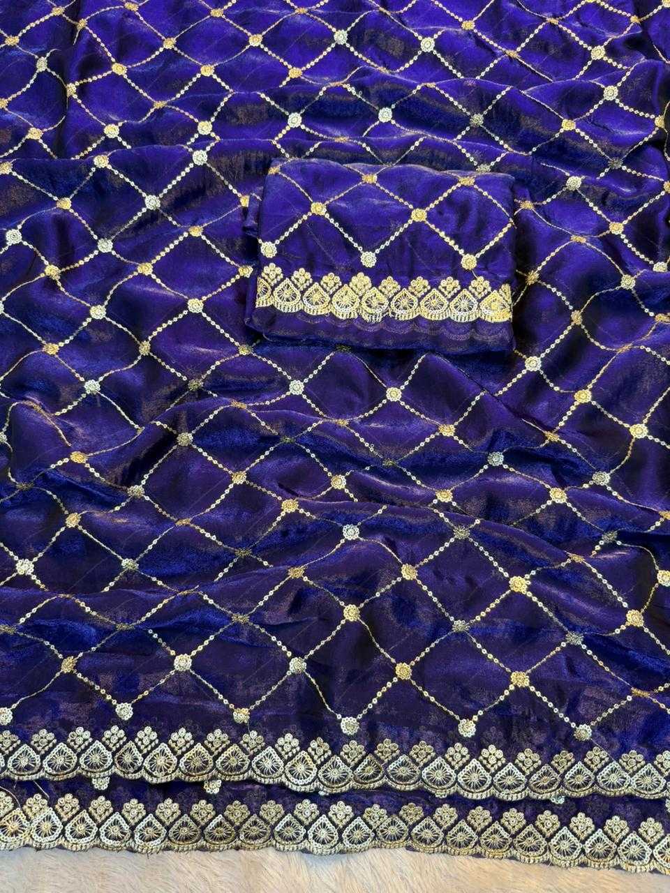 Ynf Space Silk KESH671 Thread Sarees Wholesale Fancy Sarees Sequin Sarees Embroidered Sarees Manufacturer- Kapda Export