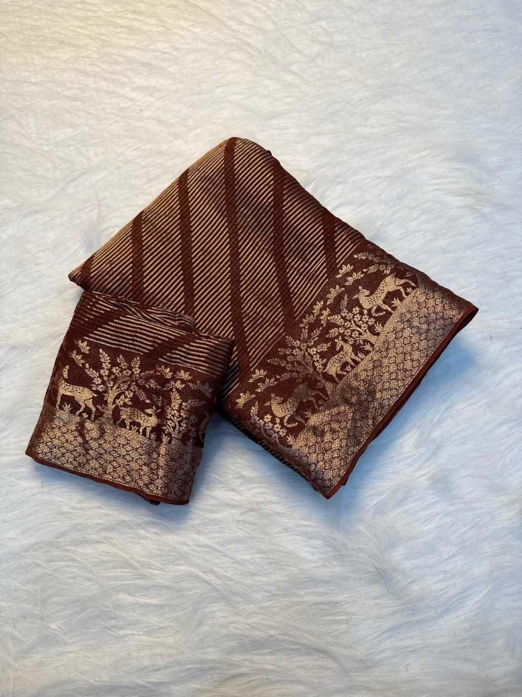 Ynf Tissue KESH604 PAAK Sarees Wholesale Indian Sarees Viscose Saree Traditional Sarees Manufacturer- Kapda Export