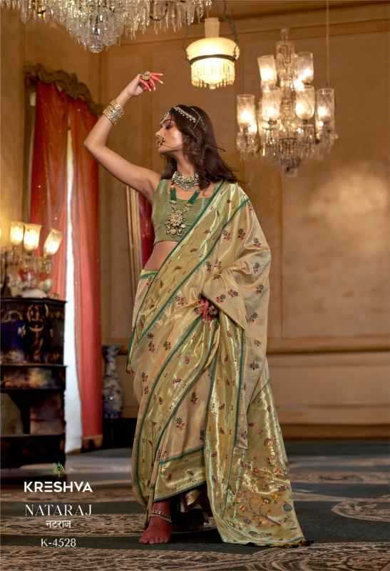 Ynf Tissue Silk KESH530 Kreshva Nataraj 4527 Sarees Wholesale Designer Sarees Organza Sarees Tissue Silk Saree Manufacturer- Kapda Export