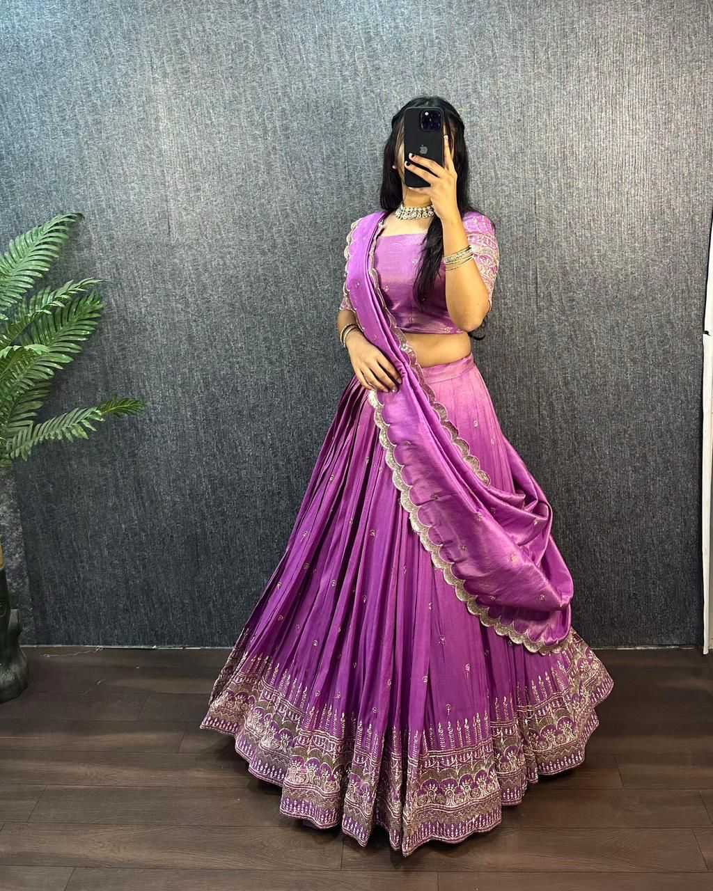 Ynf Tissue Silk KESH599 SOUTH TISSU Lehengas Wholesale Designer Lehenga Silk Lehenga Embroidered Lehenga Manufacturer- Kapda Export