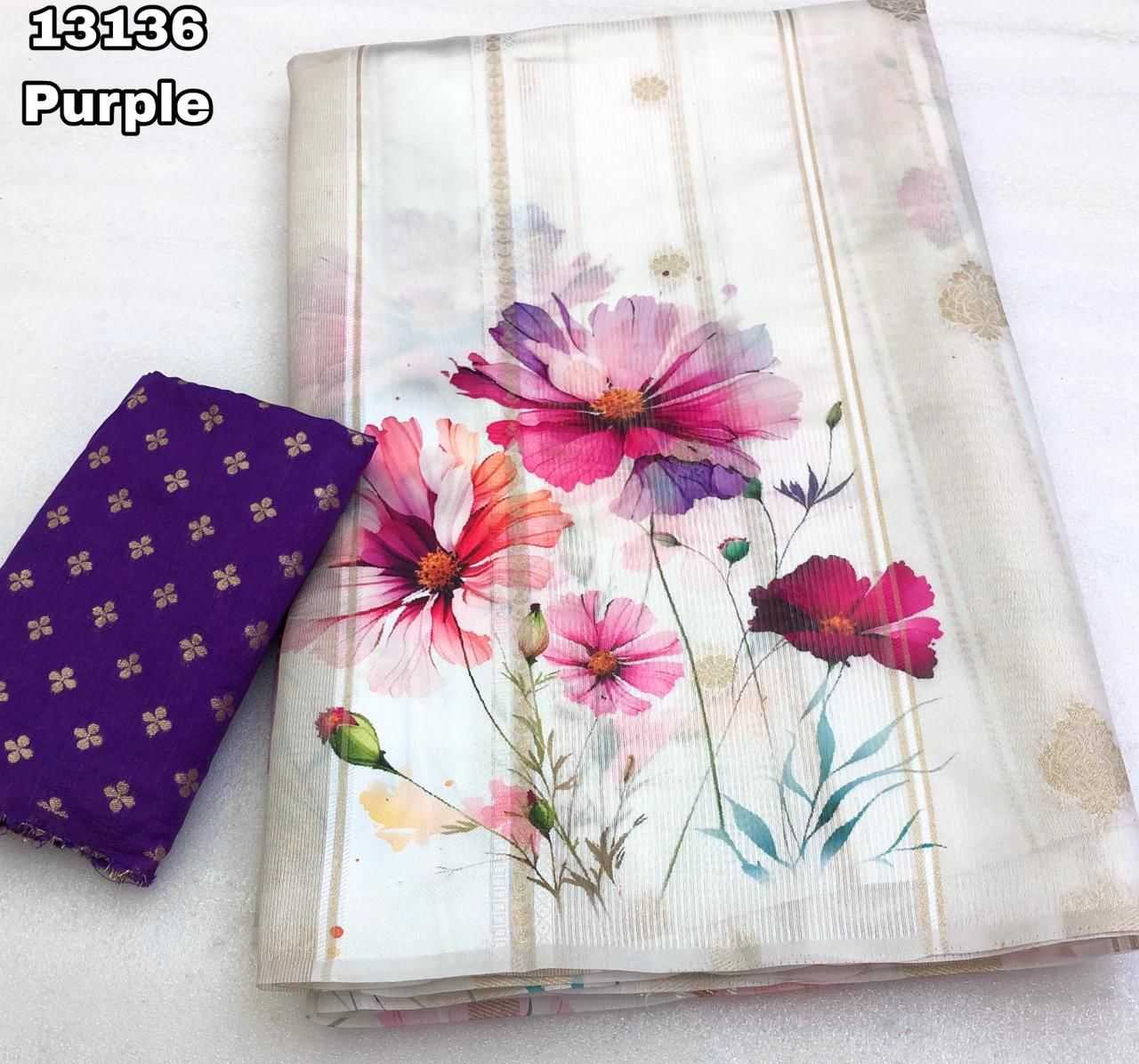 Ynf Tissue Silk KESH683 Daaman Sarees Wholesale Printed Sarees Tissue Silk Saree Zari Sarees Manufacturer- Kapda Export