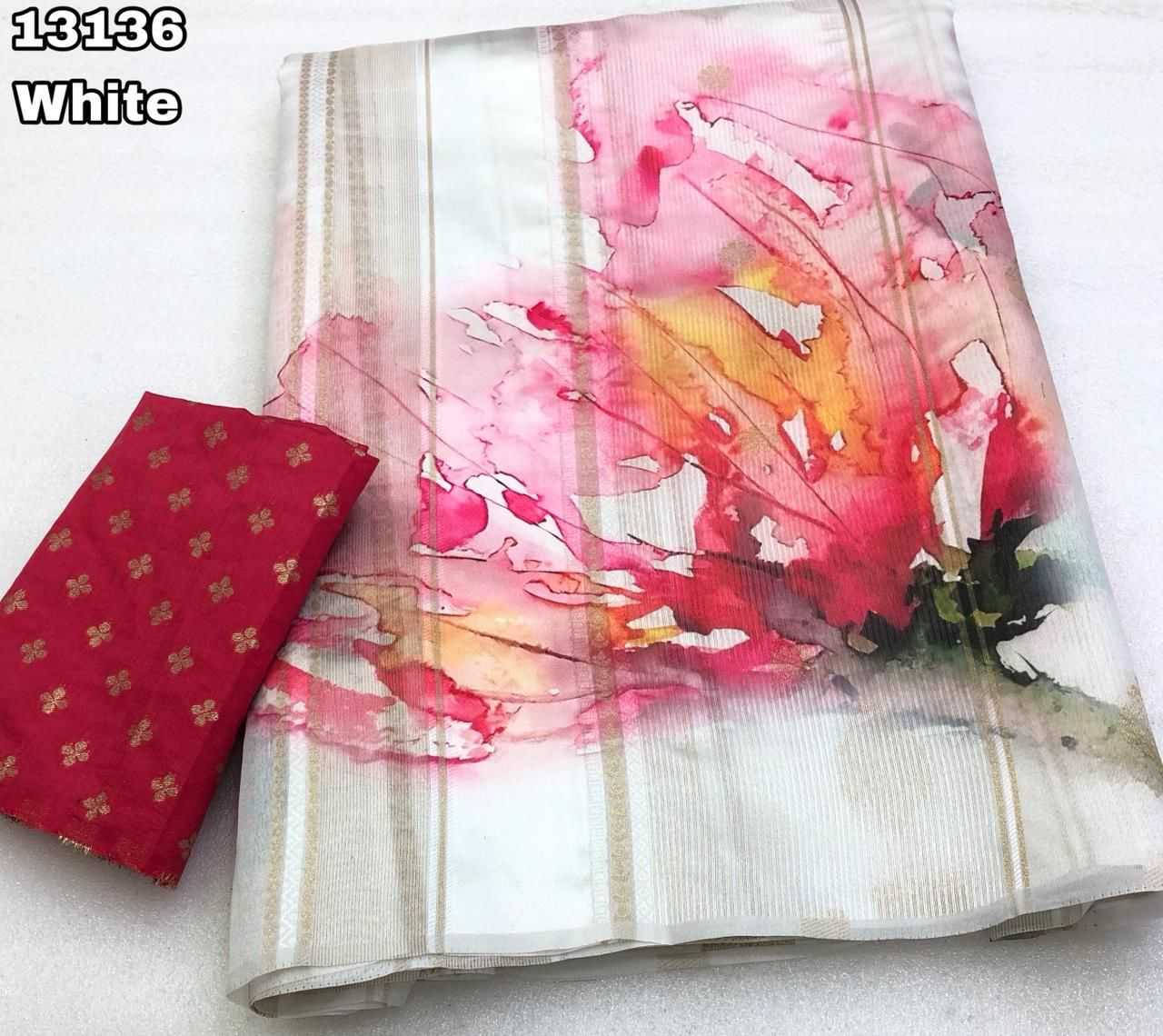 Ynf Tissue Silk KESH683 Daaman Sarees Wholesale Printed Sarees Tissue Silk Saree Zari Sarees Manufacturer- Kapda Export