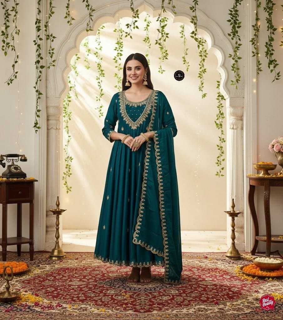 Ynf Vichitra Silk KESH536 rehan Kurti Wholesale Festive Kurtis Ethnic Kurtis Embroidered Kurtis Manufacturer- Kapda Export