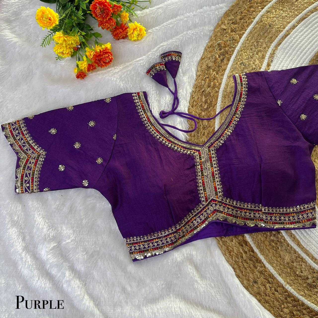 Ynf Vichitra Silk KESH728 102 Readymade Blouses Festive Collections Wholesale Embroidered Blouses Fashion Blouse Silk Blouse Manufacturer- Kapda Export