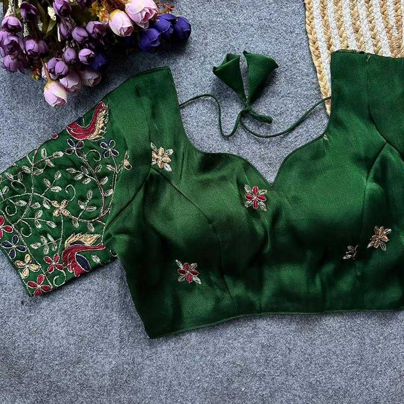 Ynf Viscose KESH411 VISCOZ Readymade Blouses Wholesale Sequence Embroidery Blouse Designer Blouse Fashion Blouse Manufacturer- Kapda Export