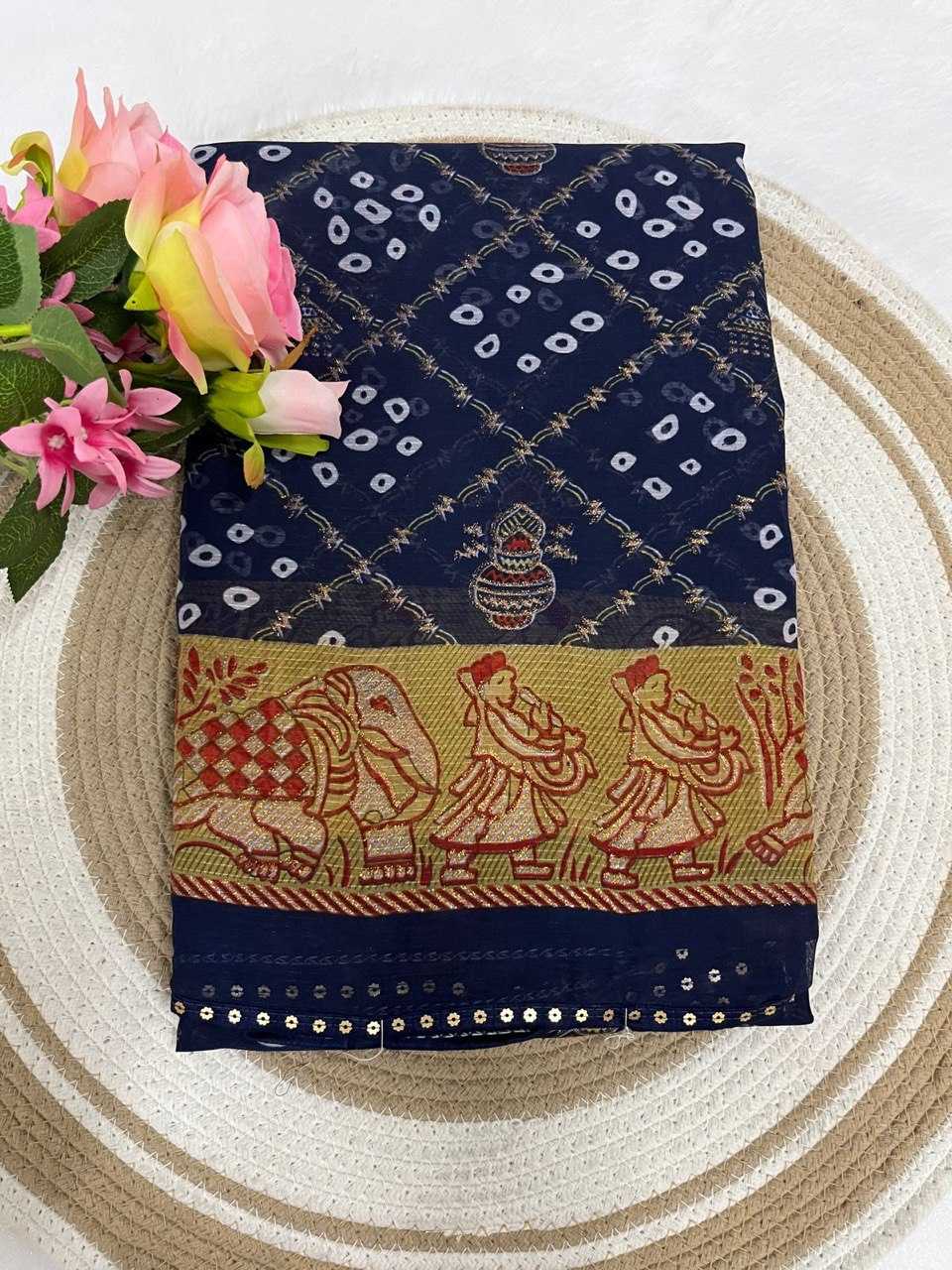 Ynf Zari Silk KESH696 25 Sarees Wholesale Festive Sarees Bandhani Sarees Casual Sarees Manufacturer- Kapda Export