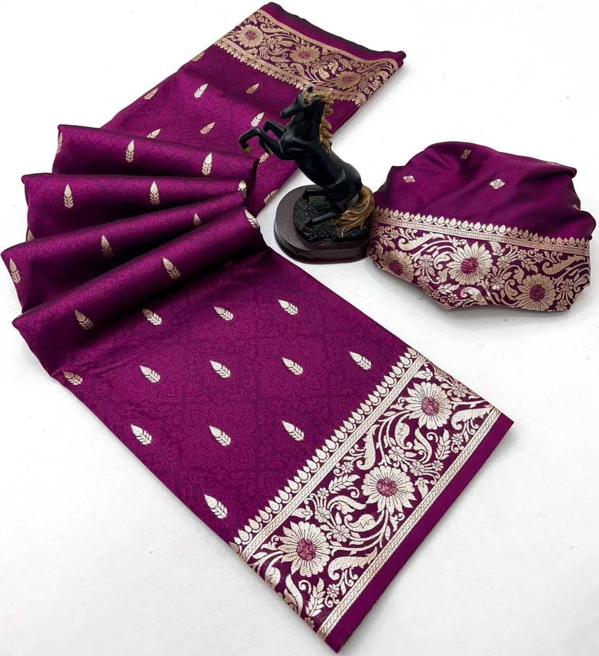 Ynf Banarasi Soft Silk RIN211 Nisha Silk Sarees Wholesale Banarasi Silk Sarees Zari Border Silk Sarees Embroidered Silk Sarees Manufacturer- Kapda Export