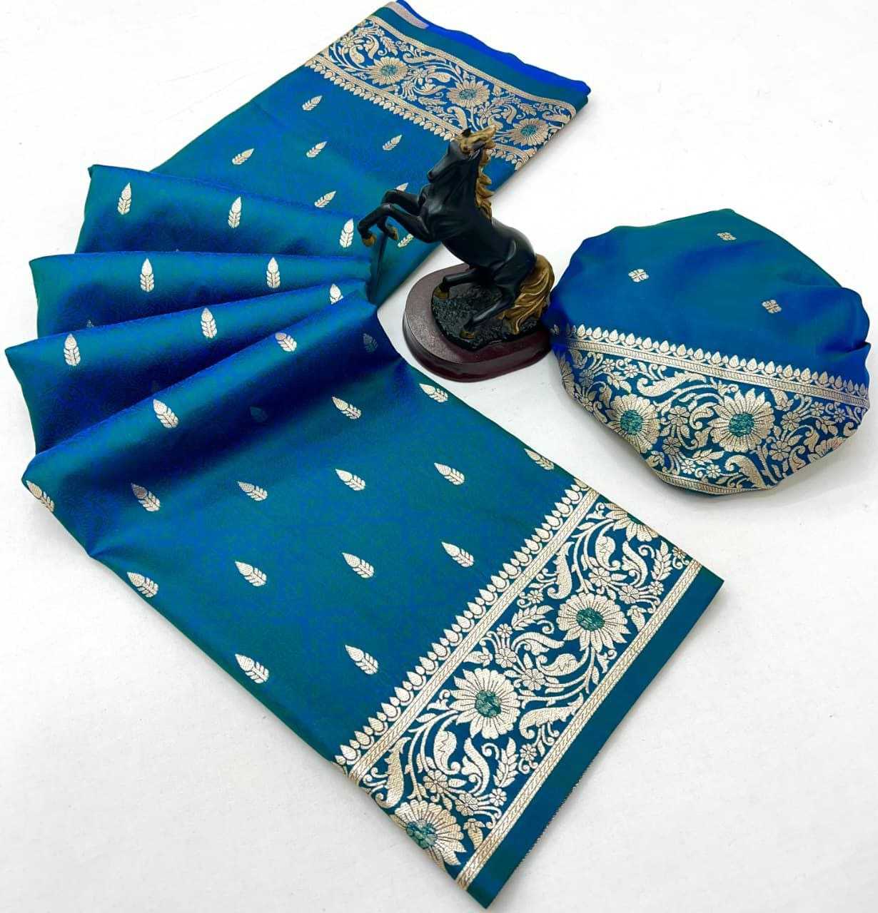 Ynf Banarasi Soft Silk RIN211 Nisha Silk Sarees Wholesale Banarasi Silk Sarees Zari Border Silk Sarees Embroidered Silk Sarees Manufacturer- Kapda Export