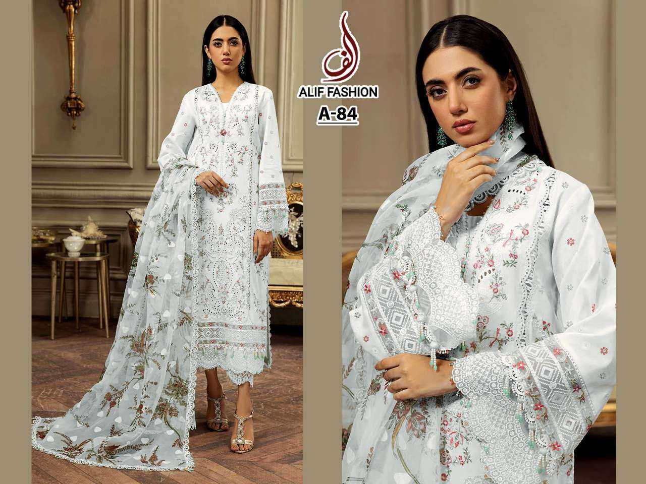 Ynf Cotton Cambric KESH677 ALIF MARYAM VOL 1 Suits & Dresses Wholesale Embroidery Suits Cotton Suits Designer Suits Manufacturer- Kapda Export