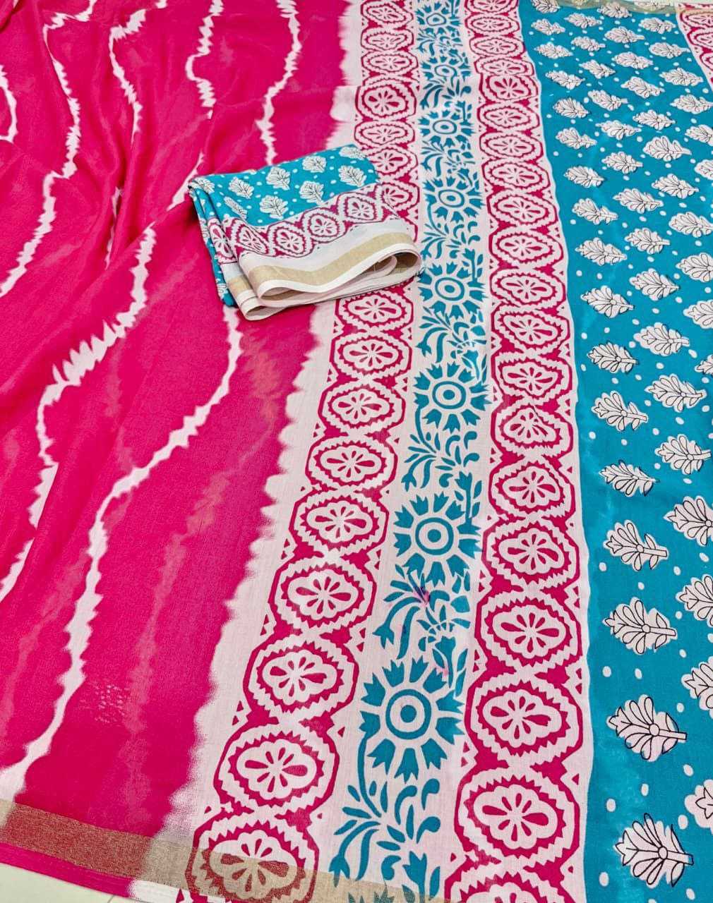 Ynf Cotton KESH511 1015 Sarees Wholesale Designer Sarees Printed Sarees Ajrakh Sarees Manufacturer- Kapda Export