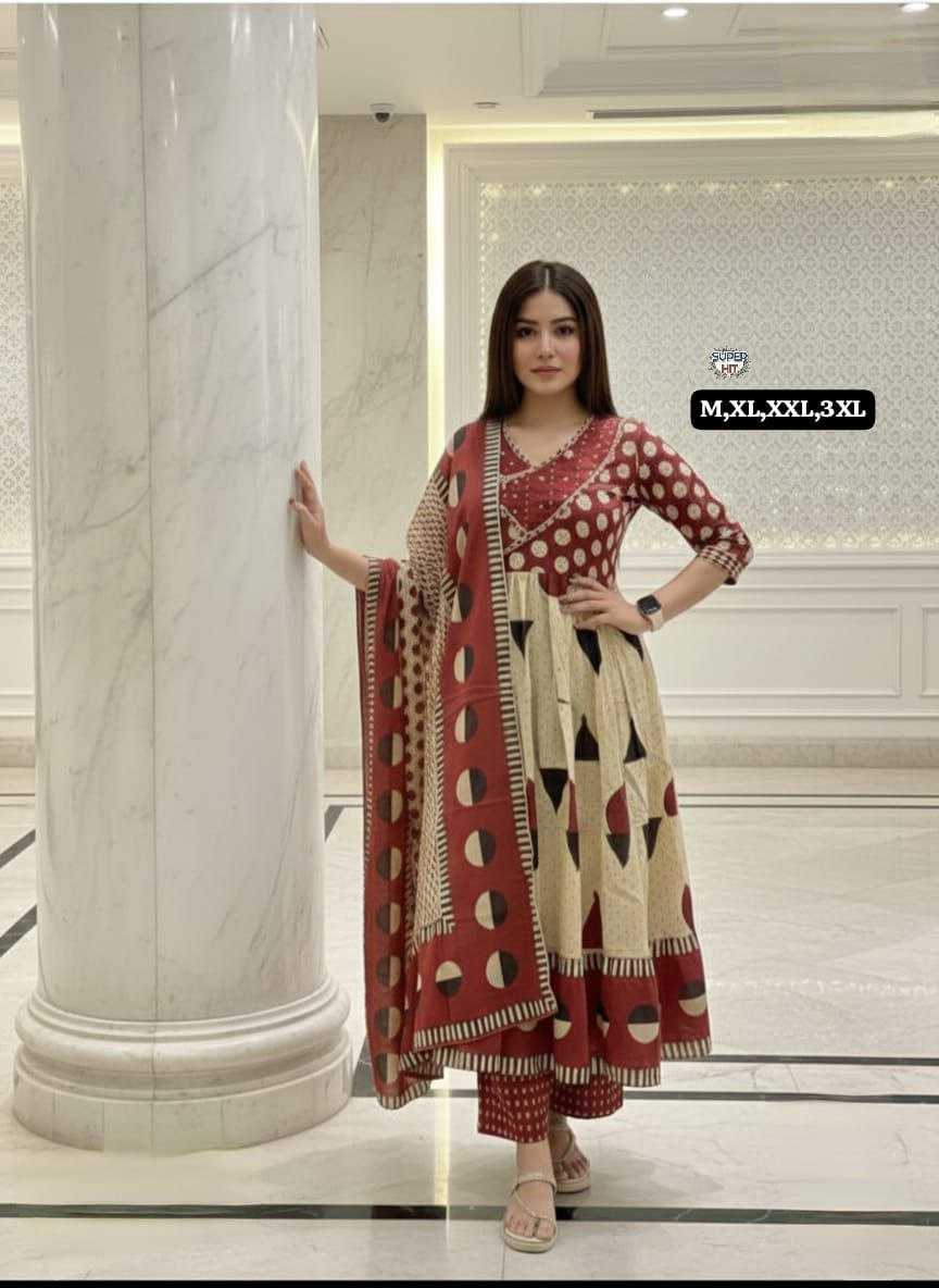Ynf Cotton KESH536 Fastive Kurti Wholesale Designer Kurtis Anarkali Kurtis Embroidered Kurtis Manufacturer- Kapda Export