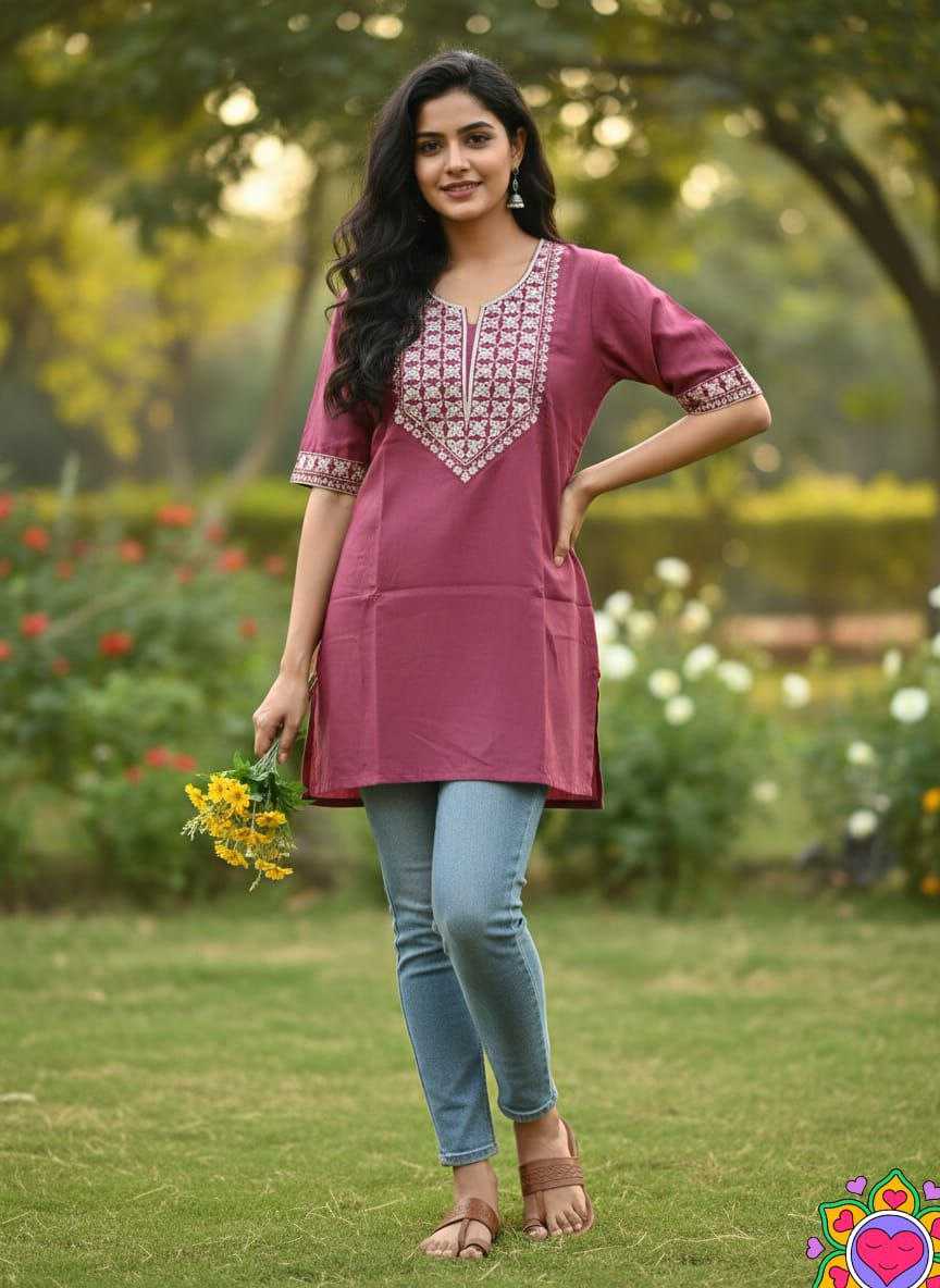 Ynf Cotton KESH550 325 Kurti Wholesale Designer Kurtis Embroidered Kurtis Tunic Kurti Manufacturer- Kapda Export