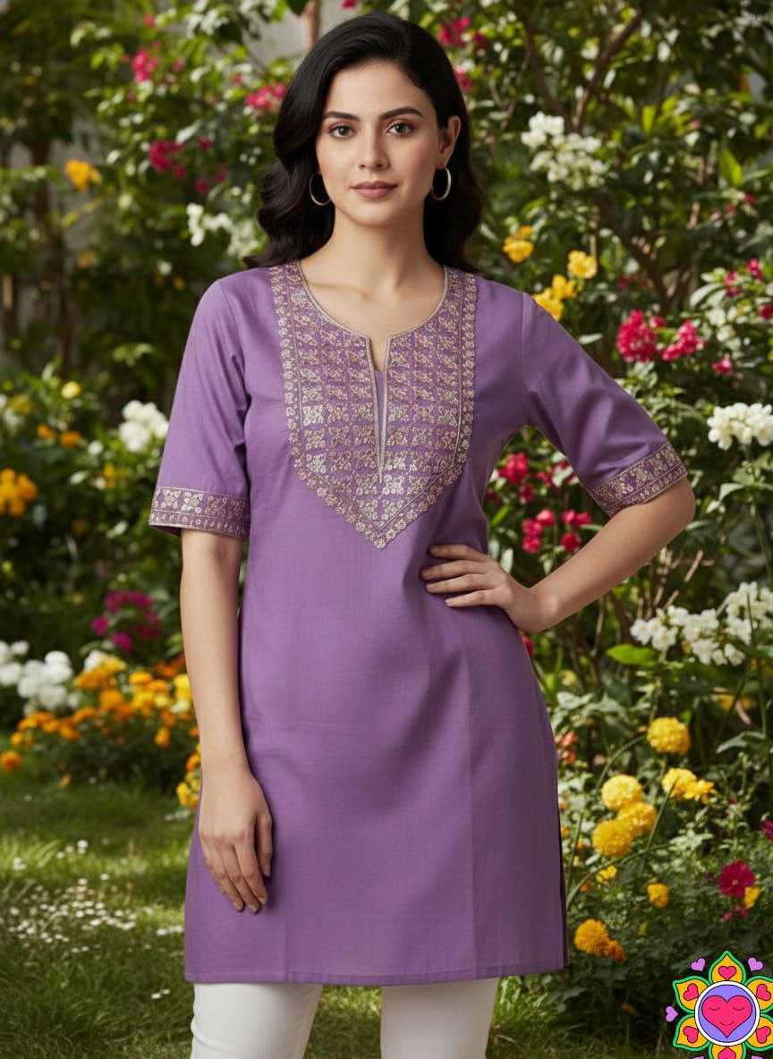 Ynf Cotton KESH550 325 Kurti Wholesale Designer Kurtis Embroidered Kurtis Tunic Kurti Manufacturer- Kapda Export
