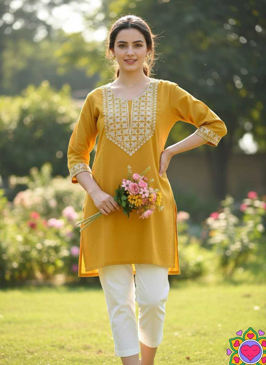 Ynf Cotton KESH550 325 Kurti Wholesale Designer Kurtis Embroidered Kurtis Tunic Kurti Manufacturer- Kapda Export