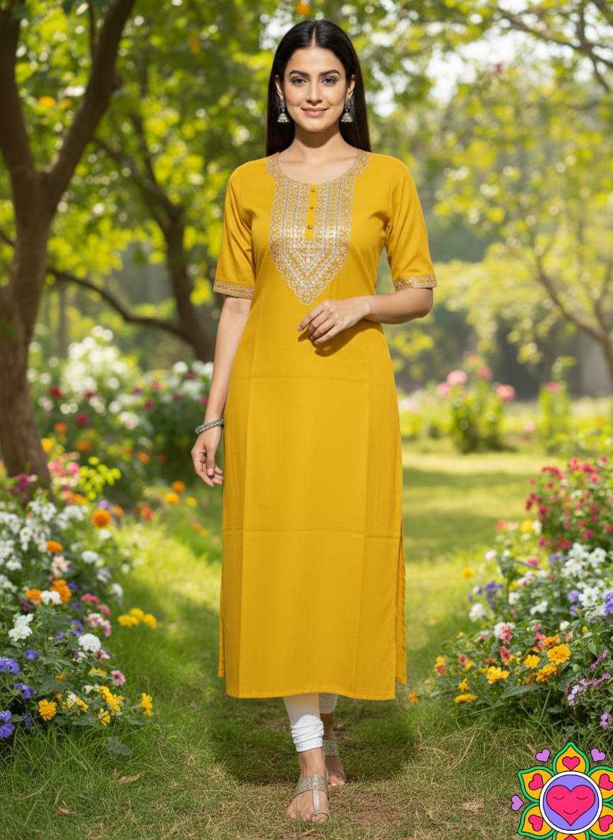 Ynf Cotton KESH550 326 Kurti Wholesale Party Wear Kurtis Fancy Kurti Embroidered Kurtis Manufacturer- Kapda Export
