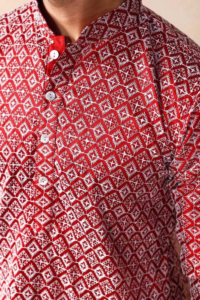 Ynf Cotton KESH552 148 Mens Wear Wholesale Mens Kurtas Men Wedding kurta Embroidered Kurta Pajama Manufacturer- Kapda Export