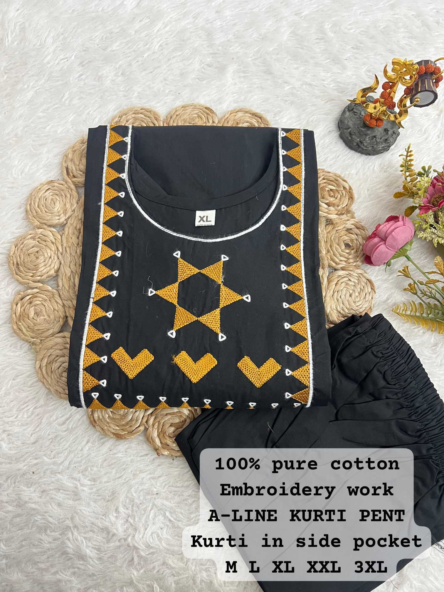 Ynf Cotton KESH594 Shabnam Kurti Plus Size Collections Wholesale Cotton Kurtis Kurti With Palazzo Kurti With Pants Manufacturer- Kapda Export