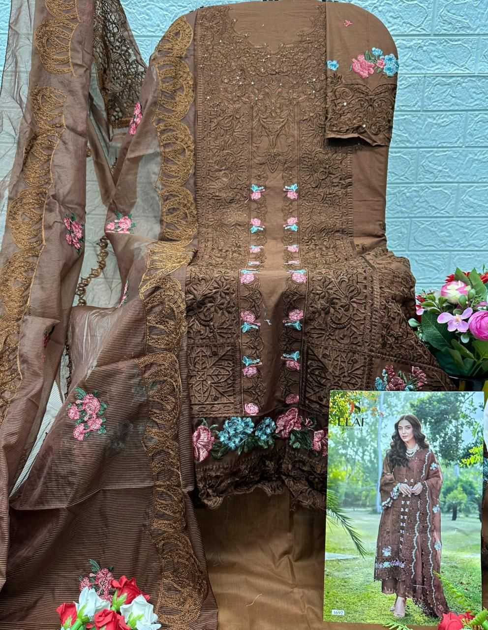 Ynf Cotton KESH677 DEEPSY ELAF Adhiraani Suits & Dresses Wholesale Embroidery Suits Cotton Suits Designer Suits Manufacturer- Kapda Export