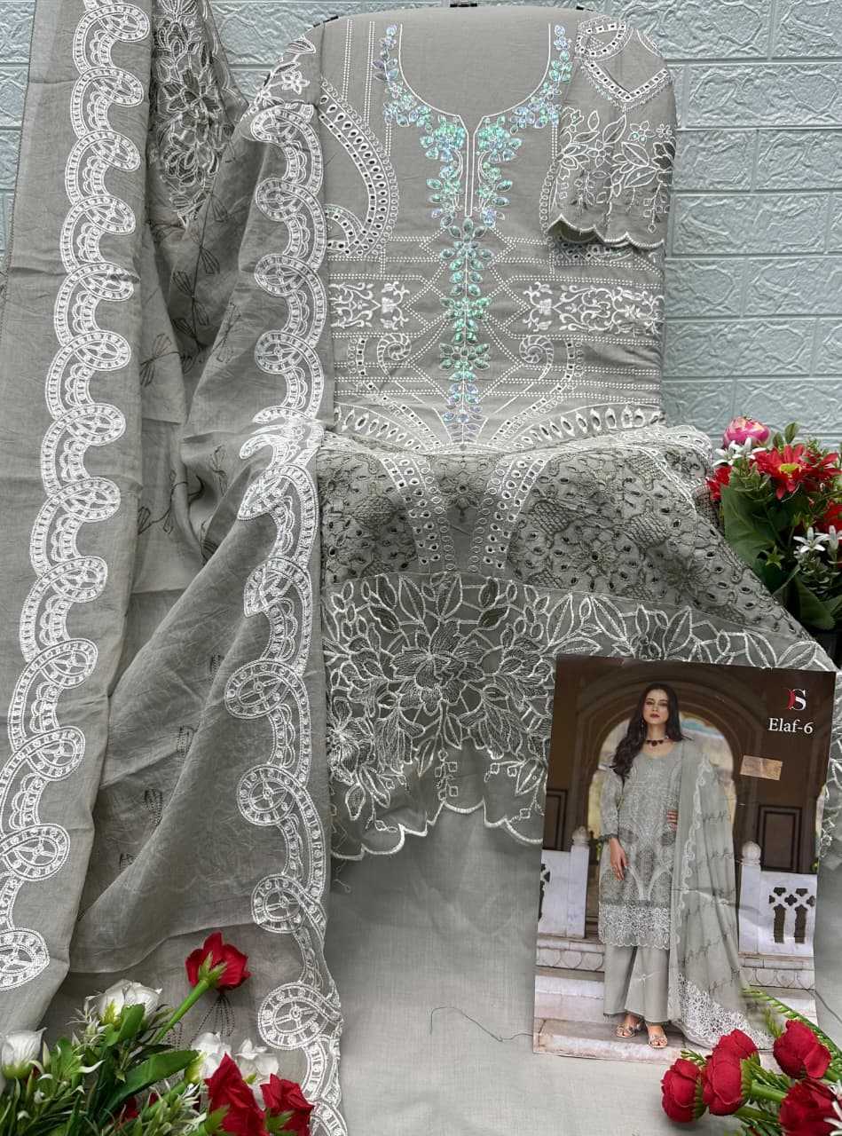 Ynf Cotton KESH677 DEEPSY Elaf Luxury Lawn 25-6 6001 Suits & Dresses Wholesale Embroidery Suits Cotton Suits Designer Suits Manufacturer- Kapda Export