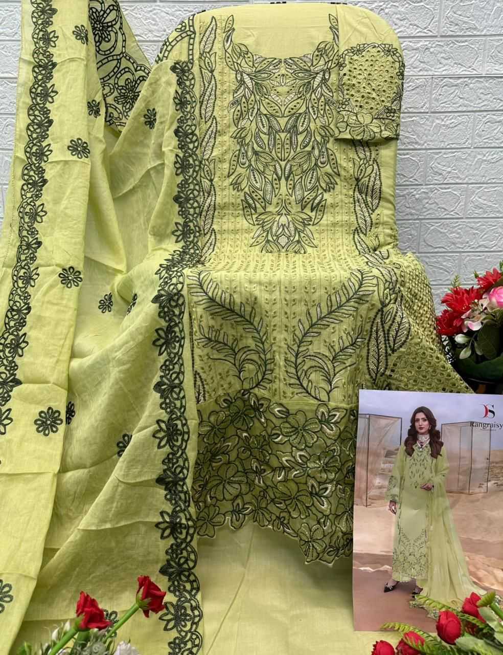 Ynf Cotton KESH677 Deepsy Rangrasiya Lawn-4 Suits & Dresses Wholesale Embroidery Suits Cotton Suits Designer Suits Manufacturer- Kapda Export