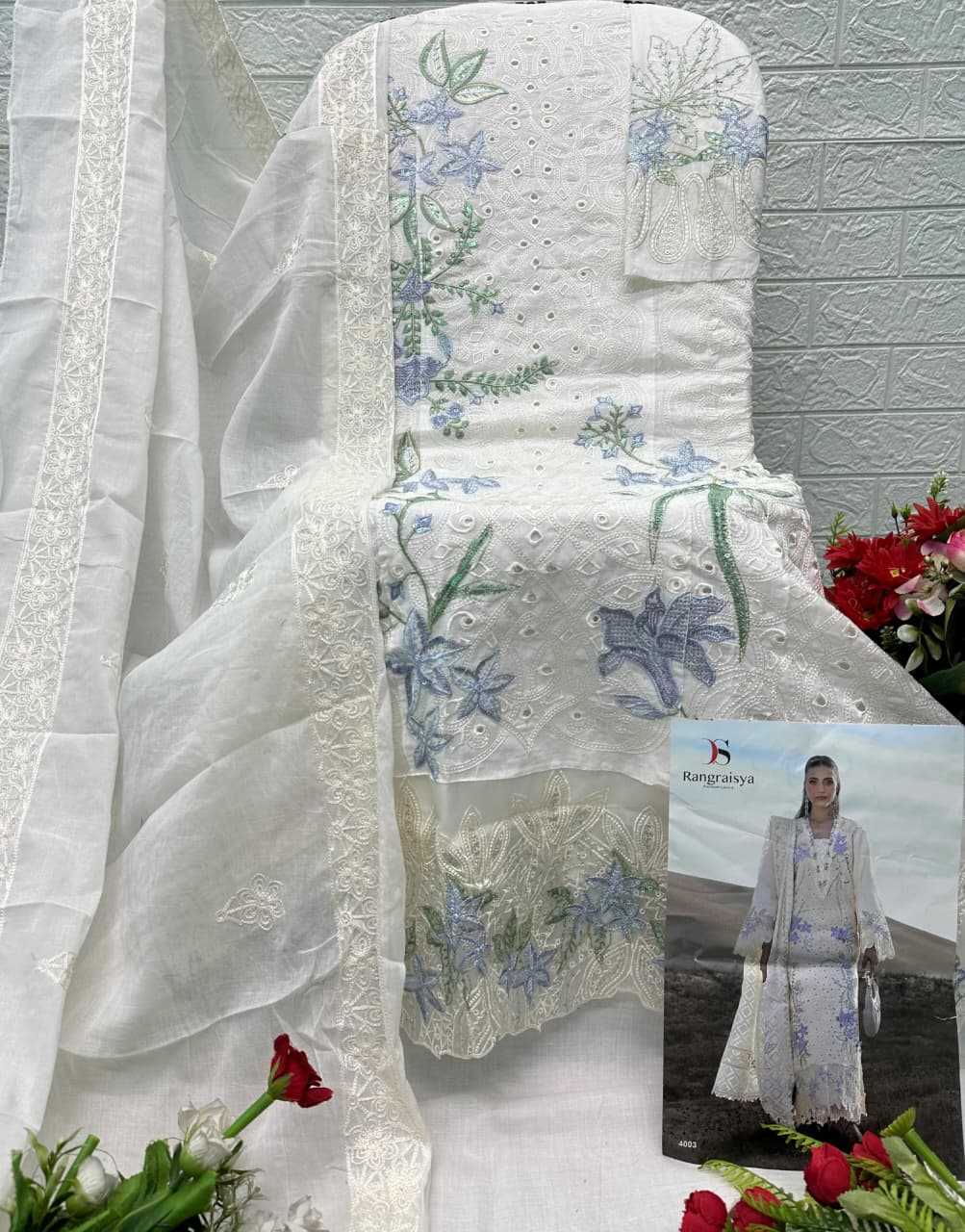 Ynf Cotton KESH677 Deepsy Rangrasiya Lawn-4 Suits & Dresses Wholesale Embroidery Suits Cotton Suits Designer Suits Manufacturer- Kapda Export