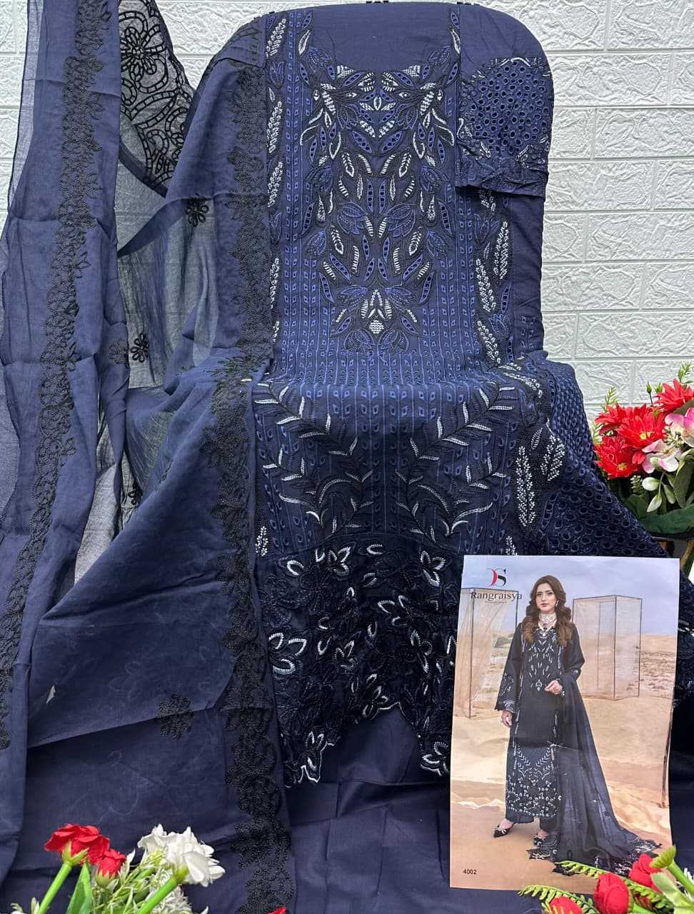 Ynf Cotton KESH677 Deepsy Rangrasiya Lawn-4 Suits & Dresses Wholesale Embroidery Suits Cotton Suits Designer Suits Manufacturer- Kapda Export