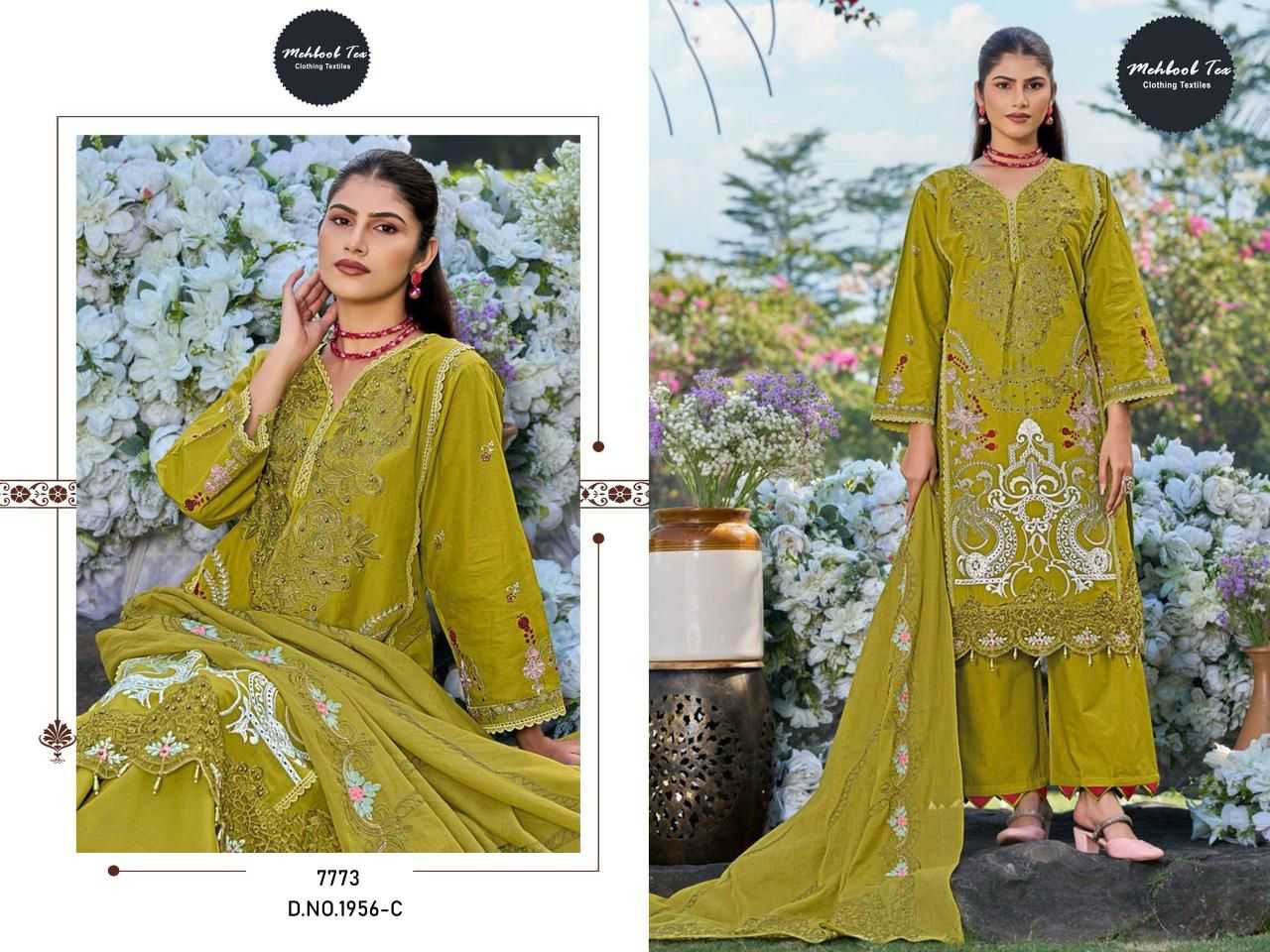 Ynf Cotton KESH677 MEHBOOB TEX ELAF Premium Suits & Dresses Wholesale Embroidery Suits Cotton Suits Wedding Suits Manufacturer- Kapda Export