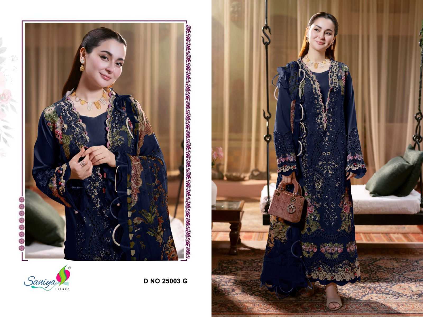 Ynf Cotton KESH677 SANIYA OMBRÉ VOL-25Nx 25003 Suits & Dresses Wholesale Embroidery Suits Cotton Suits Designer Suits Manufacturer- Kapda Export