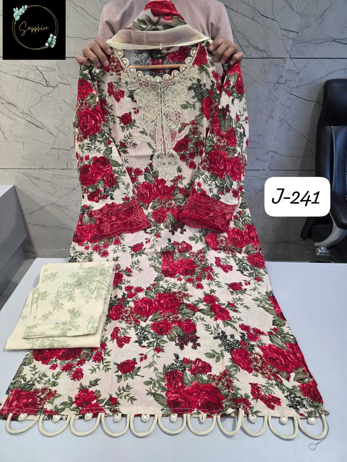 Ynf Cotton KESH677 SAPPHIRE JAZMIN-241 Suits & Dresses Wholesale Cotton Suits Wedding Suits Designer Suits Manufacturer- Kapda Export